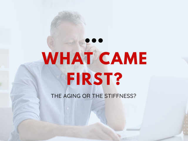 header photo for blog post about aging and stiffness